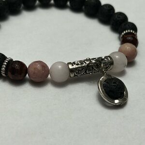 Elegant Lava Stone Beaded Bracelet